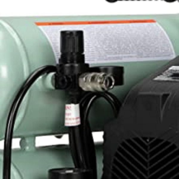 Hitachi 4 Gallon Portable Twin Stack Air Compressor - Image 6