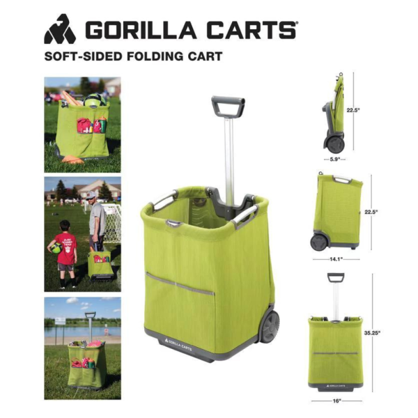 Gorilla Carts Soft-Sided Folding Cart (Model #GCSS-11G-COM) - Image 5