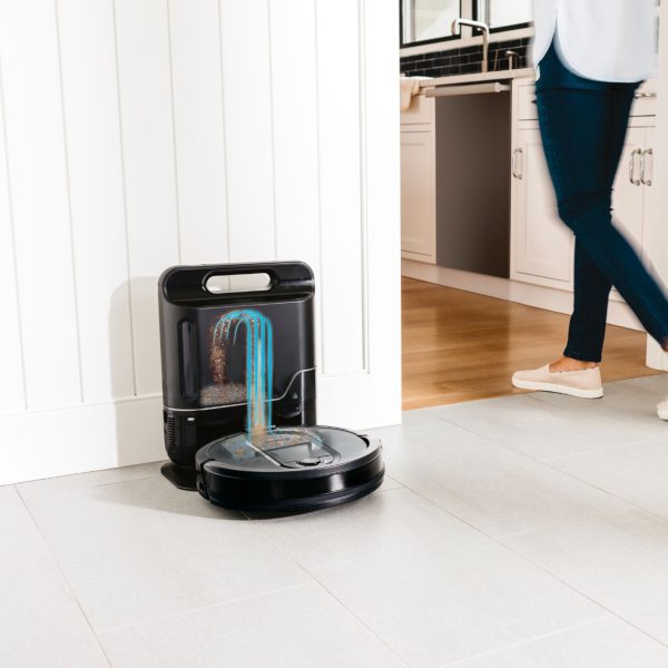 Shark - IQ Robot Self-Empty XL RV1001AE, Wi-Fi Connected, Robot Vacuum with Self-Cleaning Brushroll - Black - Image 10