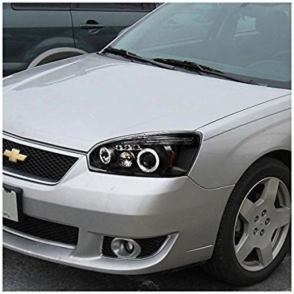 Spec-D Tuning 2LHP-MBU04JM-TM Chevy Malibu Led Black Projector Head Lights - Image 2