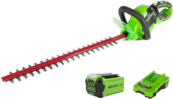 Greenworks 40V 24" Hedge Trimmer with (1) 2Ah Battery and Charger 22262VT