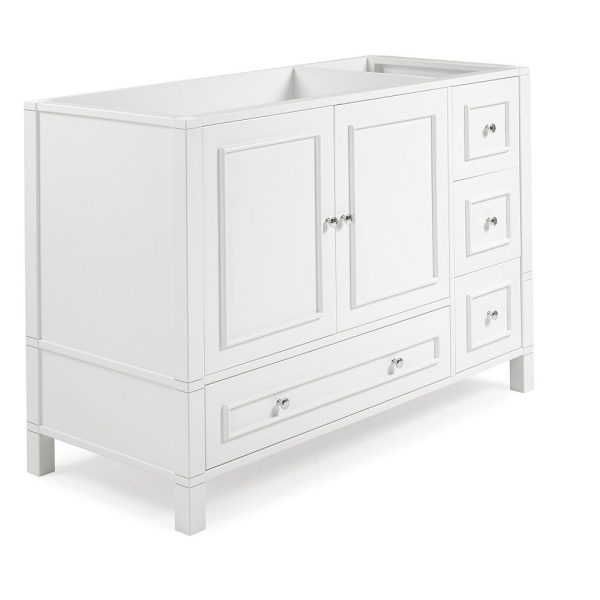 Alaterre Furniture Williamsburg White Vanity Cabinet