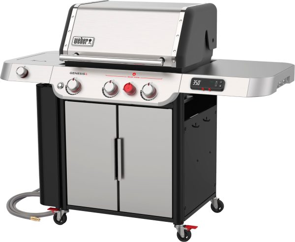 Weber - Genesis Smart SX-335 Natural Gas Grill - Stainless Steel