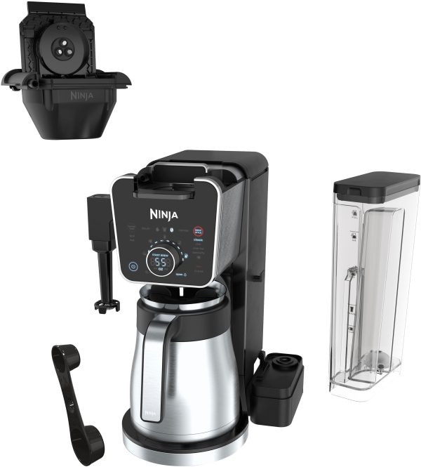 Ninja - DualBrew 12-Cup Specialty Coffee System with K-cup compatibility, 4 brew styles, and Frother - Black/Silver - Image 2