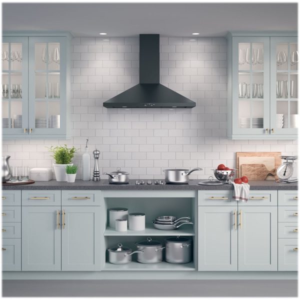 GE - 36" Convertible Range Hood - Black slate - Image 2