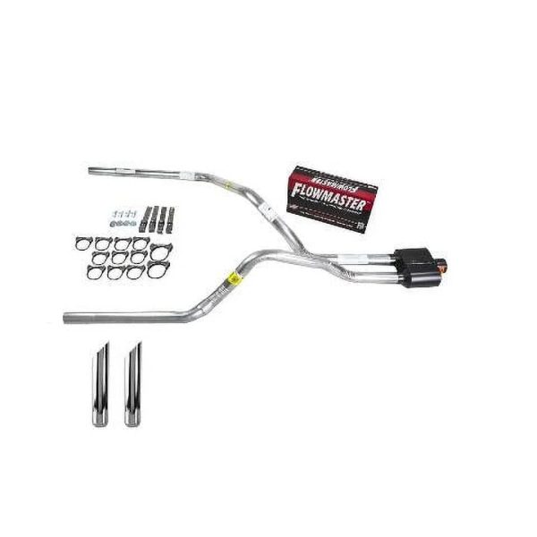 Silverado 88-95 dual exhaust 2.5 pipe Flowmaster Super 10 SW Tip