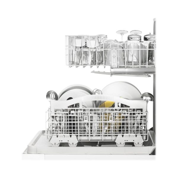 Whirlpool - 24" Front Control Built-In Dishwasher with 1-Hour Wash Cycle, 55dBA - White - Image 3