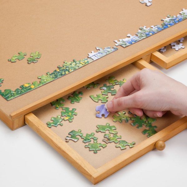 Bits and Pieces Jumbo 1500 Piece Puzzle Plateau W/ Storage Drawers�� 26x35" - Image 2