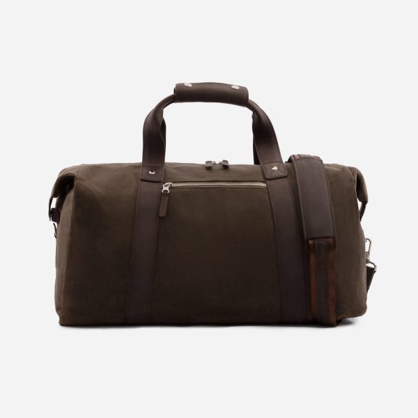 Domingo Duffel Bag - Waxed Canvas and Pull-Up Leather - Men's - Image 6