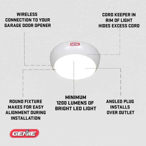 Genie 6172H-O Wall Mount Smart Garage Door Opener with Aladdin Connect, Wall Mounted Compact Space Saving Opener - Image 7