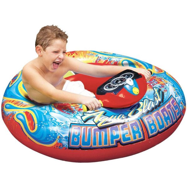 Banzai Aqua Blast Motorized Bumper Boat Inflatable Pool Float Water Toy, Red💝 Last Day For Clearance - Image 6