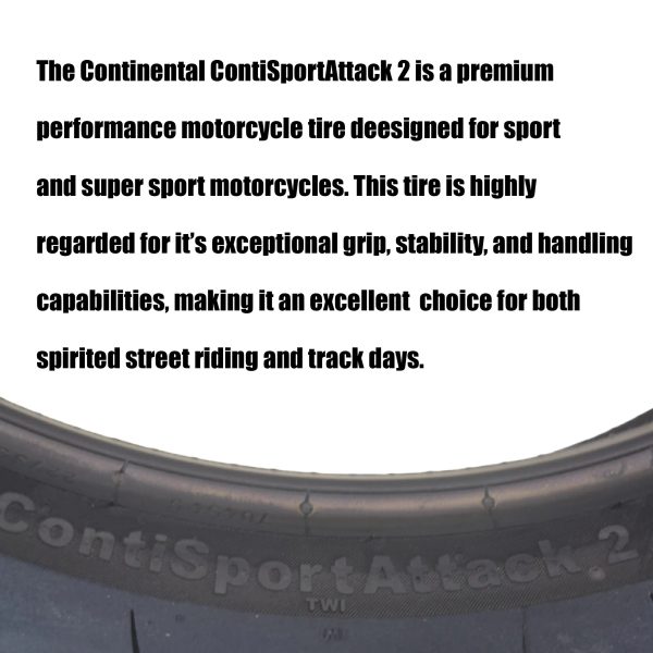 Continental ContiSportAttack 2 120/70ZR17 Front & 180/55ZR17 Rear Sports Motorcycle Tires - High-Performance Grip, Enhanced Stability, and Quick Warm-Up 120/70-17, 180/55-17 - Image 9