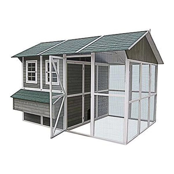 My Backyard Farm DDP-1553 Extreme Chicken Barn Coop, Walk-In, Holds 24 Birds, 140.6 x 108.3 x 96-In. - Quantity 1