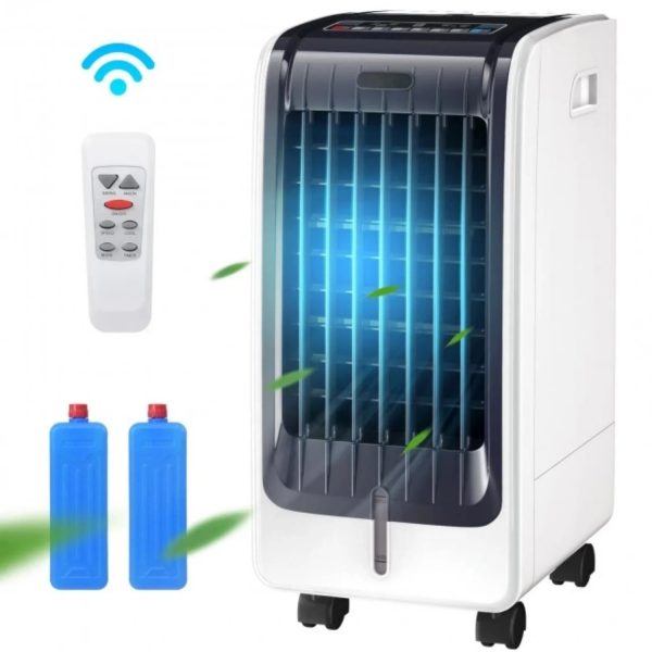 Portable Cooling Evaporative Fan with 3-Speed and 8H Timer Function 110V (White) - Image 5