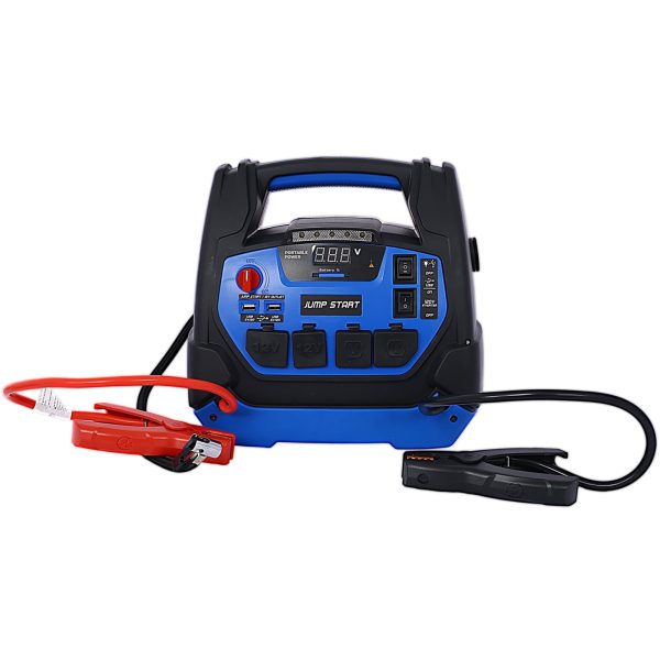 Rechargeable Jump Starter for Gas Diesel Vehicles, 1800 Amps with Air Compressor and AC, 12V DC - Image 3