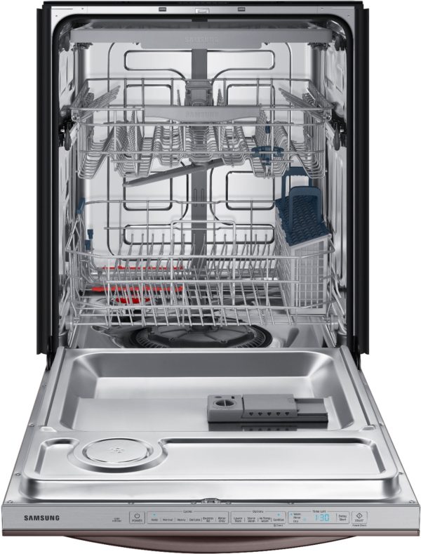 Samsung - StormWash 24" Top Control Built-In Dishwasher with AutoRelease Dry, 3rd Rack, 48 dBA - Tuscan stainless steel - Image 19