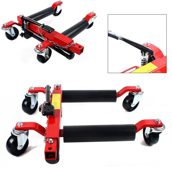 1500lb HYDRAULIC Positioning Car Wheel Dolly Jack Lift Auto Vehicle Moving Hoist - Image 10