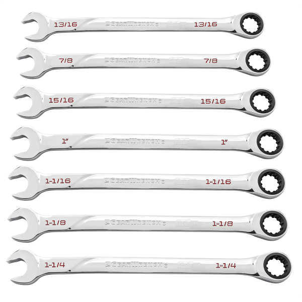 7 Piece 120Xp Universal Spline SAE XL Combination Wrench Set