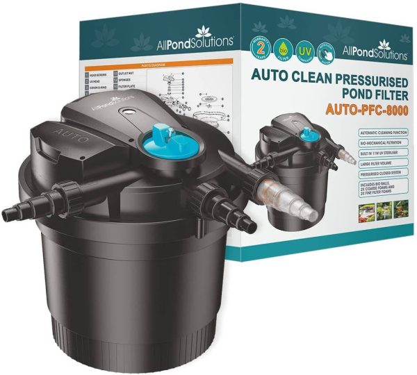 All Pond Solutions Auto Cleaning Pressurised Koi Pond Filters 12000L/H