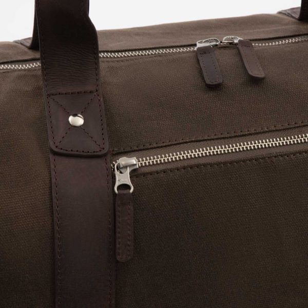 Domingo Duffel Bag - Waxed Canvas and Pull-Up Leather - Men's - Image 10