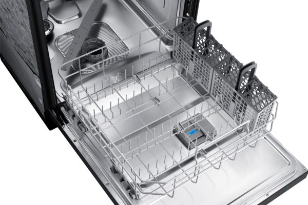 Samsung - StormWash 24" Top Control Built-In Dishwasher with AutoRelease Dry, 3rd Rack, 42 dBA - Black stainless steel - Image 11