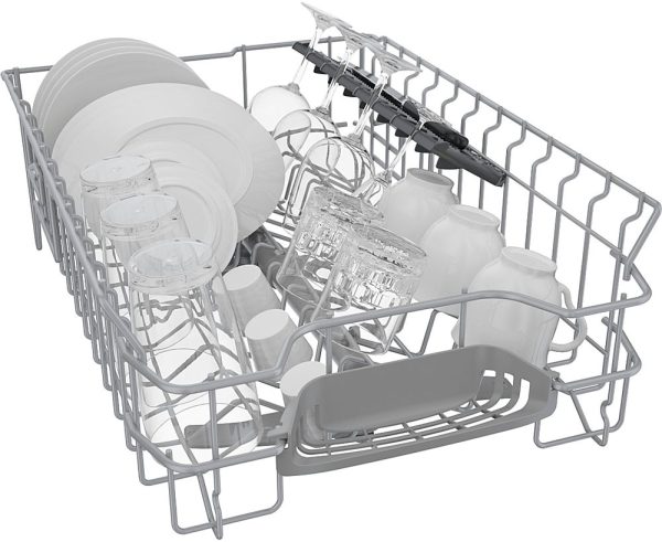 Bosch - 300 Series 18" Front Control Smart Built-In Dishwasher with 3rd Rack and 46 dBA - White - Image 13