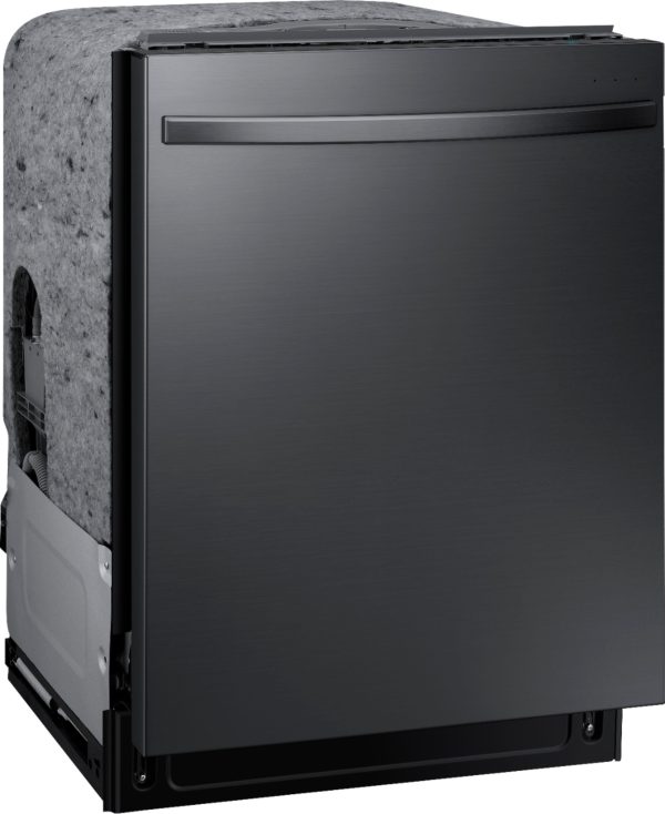 Samsung - StormWash 24" Top Control Built-In Dishwasher with AutoRelease Dry, 3rd Rack, 42 dBA - Black stainless steel