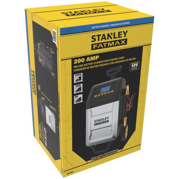 Stanley FatMax 200 Amp Rolling Battery Charger, New - Image 2