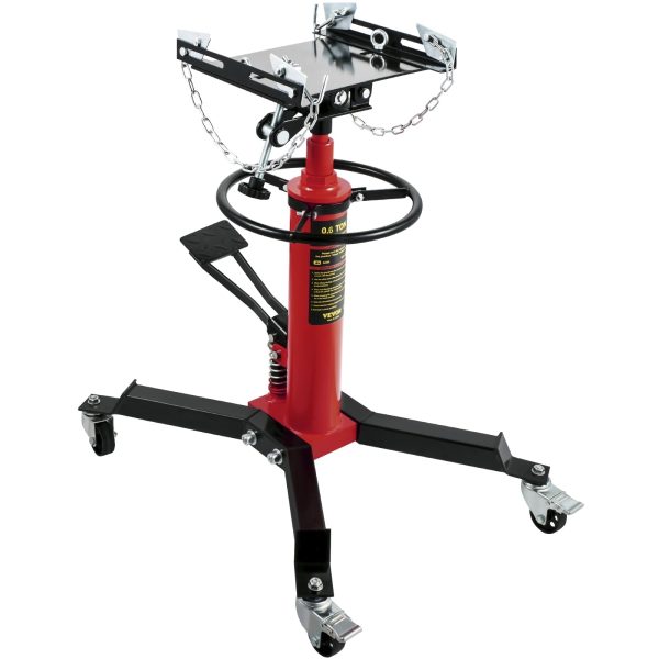 VEVOR Transmission Jack 1322 lbs 2-Stage Hydraulic High Lift Vertical Telescopic - Image 9