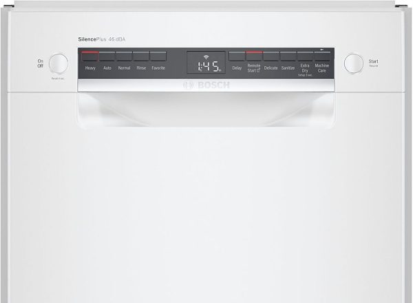 Bosch - 300 Series 18" Front Control Smart Built-In Dishwasher with 3rd Rack and 46 dBA - White - Image 14