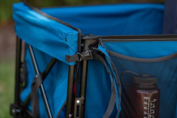 Ozark Trail Quad Folding Camp Wagon with Tailgate， Blue - Image 16