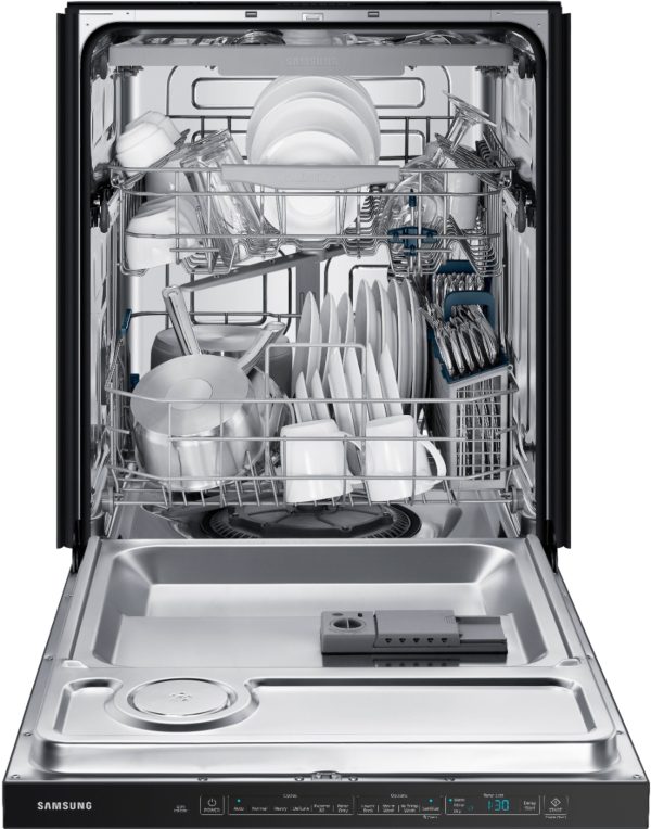 Samsung - StormWash 24" Top Control Built-In Dishwasher with AutoRelease Dry, 3rd Rack, 48 dBA - Black stainless steel - Image 18