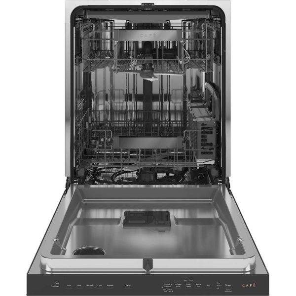 Café - Modern Glass Top Control Built-In Dishwasher with Stainless Steel Tub, 3rd Rack, 45dBA - Platinum glass - Image 3