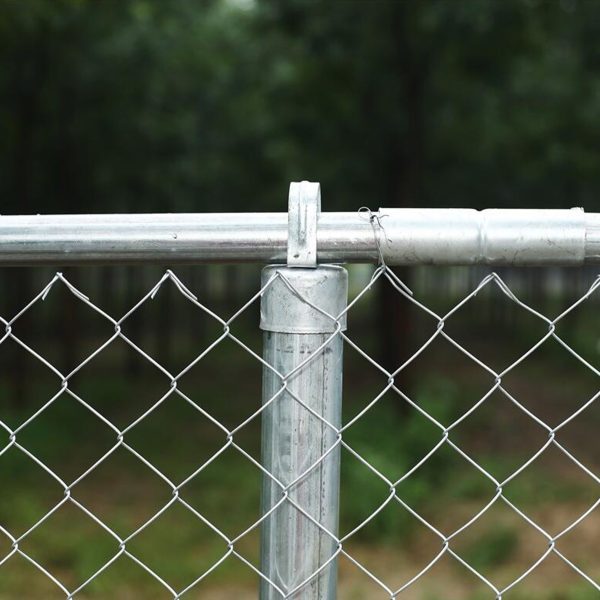 ALEKO KITCLF6X50 Galvanized Steel 6 x 50 ft. Chain Link Fence Complete Kit - Image 4