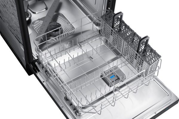 Samsung - StormWash 24" Top Control Built-In Dishwasher with AutoRelease Dry, 3rd Rack, 42 dBA - Black stainless steel - Image 5