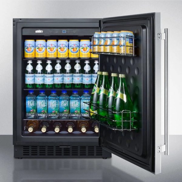 24" Wide Built-In All-Refrigerator, Stainless Steel Cabinet - Image 4