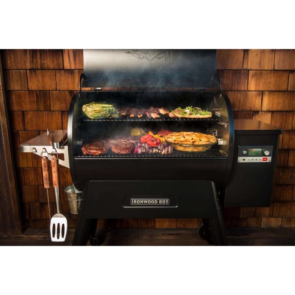 Traeger Ironwood 885 Wood Pellet WiFi Grill and Smoker Black - Image 2