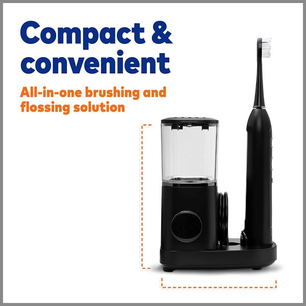 Waterpik Sonic-Fusion 2.0 Professional Flossing Toothbrush， Electric Toothbrush and Water Flosser Combo In One， Black💝 Last Day For Clearance - Image 8