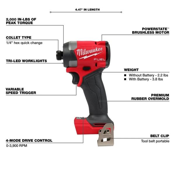 Milwaukee M18 FUEL 7 Tool Combo Kit 3697-27 from Milwaukee - Image 4