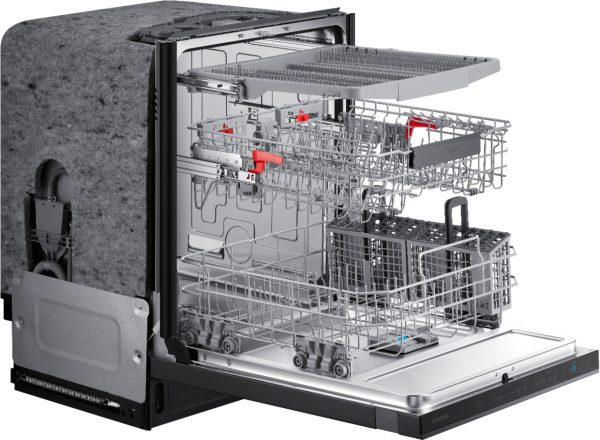 Samsung - StormWash 24" Top Control Built-In Dishwasher with AutoRelease Dry, 3rd Rack, 42 dBA - Black stainless steel - Image 16