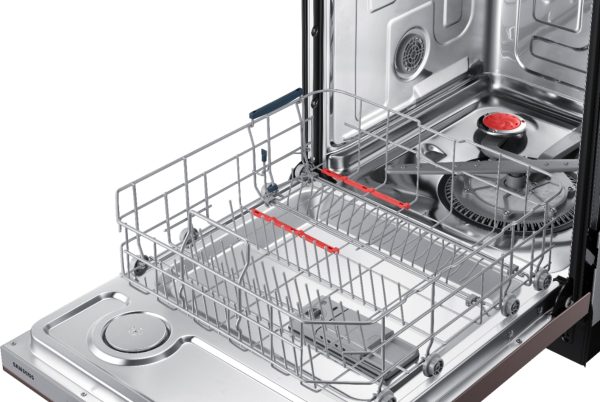 Samsung - StormWash 24" Top Control Built-In Dishwasher with AutoRelease Dry, 3rd Rack, 48 dBA - Tuscan stainless steel - Image 6