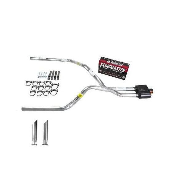 Silverado 88-95 dual exhaust 2.5 pipe Flowmaster Super 10 SC Tip