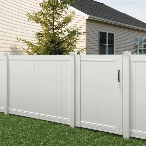 Outdoor Essentials Pro Series 4x6 Lakewood White Vinyl Privacy Fence Panel - Image 4