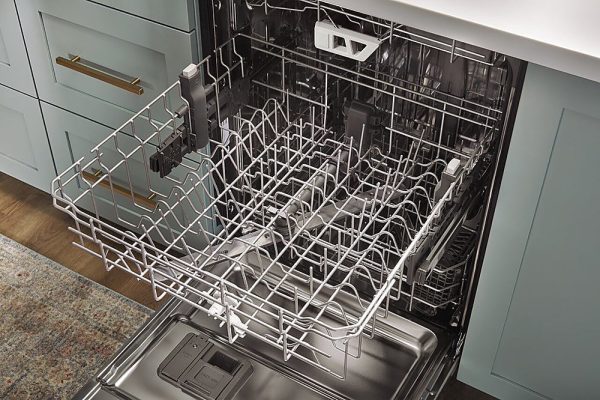 Whirlpool - 24" Top Control Built-In Dishwasher with Stainless Steel Tub, Large Capacity & 3rd Rack, 47 dBA - Black stainless steel - Image 14