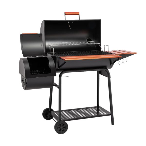 Royal Gourmet CC1830W 30" Barrel Charcoal Grill with Offset Smoker - Image 2