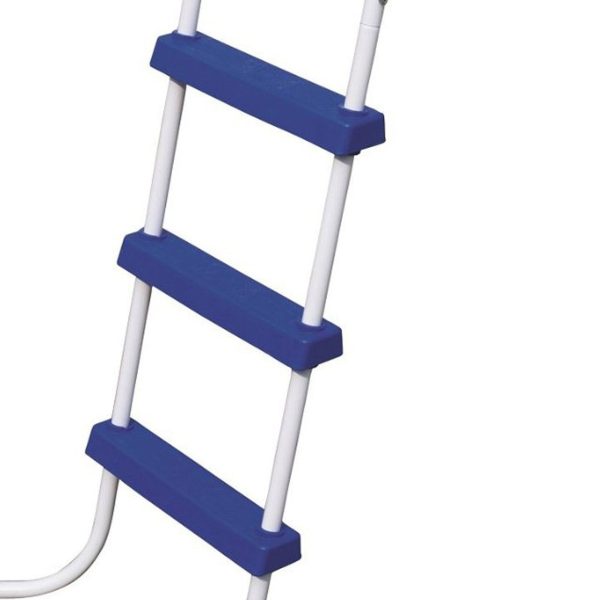 Bestway 52 Inch Steel Above Ground Swimming Pool Ladder No-Slip Steps (Used)💝 Last Day For Clearance - Image 3