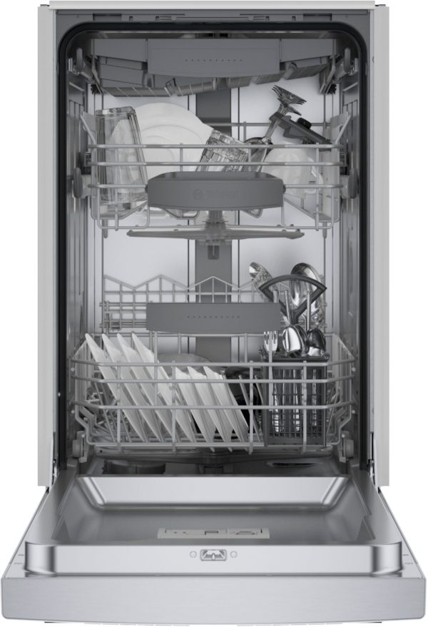 Bosch - 800 Series 18" Front Control Smart Built-In Stainless Steel Tub Dishwasher with 3rd Rack, 44 dBA - Stainless steel - Image 21