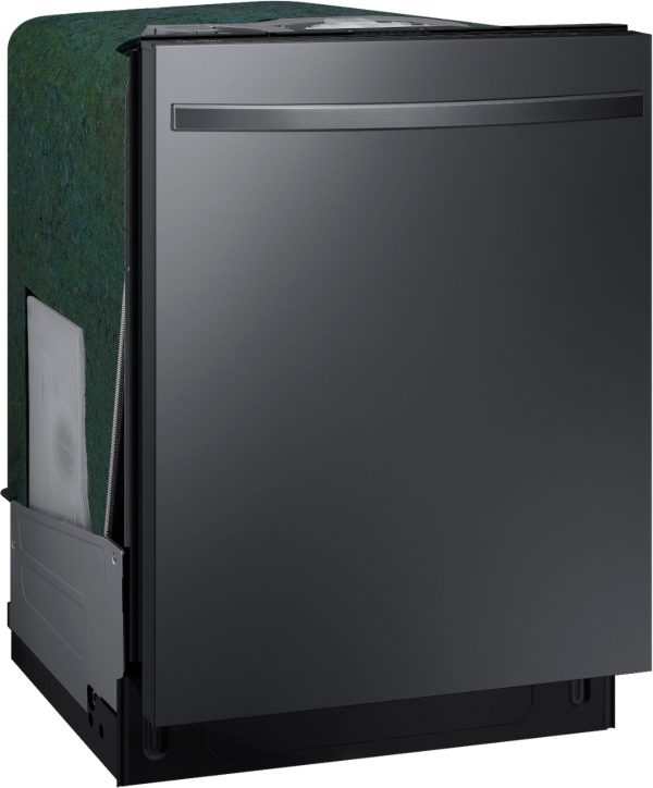 Samsung - StormWash 24" Top Control Built-In Dishwasher with AutoRelease Dry, 3rd Rack, 48 dBA - Black stainless steel