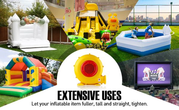 950W Air Blower, Pump Fan Commercial Inflatable Bouncer Blower, Perfect for Inflatable Movie Screen, Inflatable Paint Booth, Inflatable Bounce House, Jumper, Bouncy Castle - Image 6