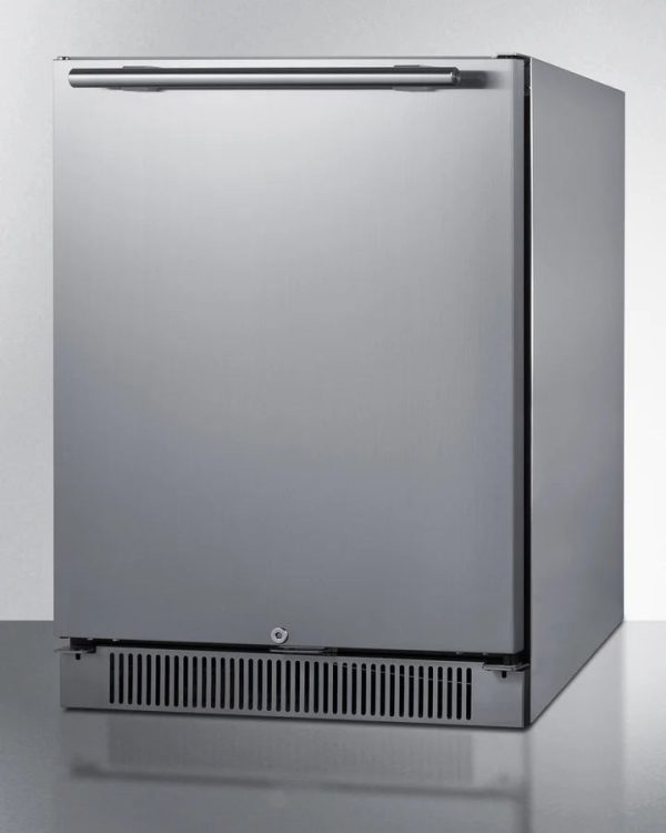 24" Wide Built-In Outdoor All-Refrigerator, Stainless Steel, LHD - Image 5